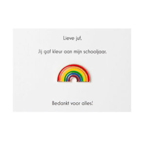 cadeau-juf-kinderdagverblijf-kdv-verjaardag-speld-speldje-regenboog